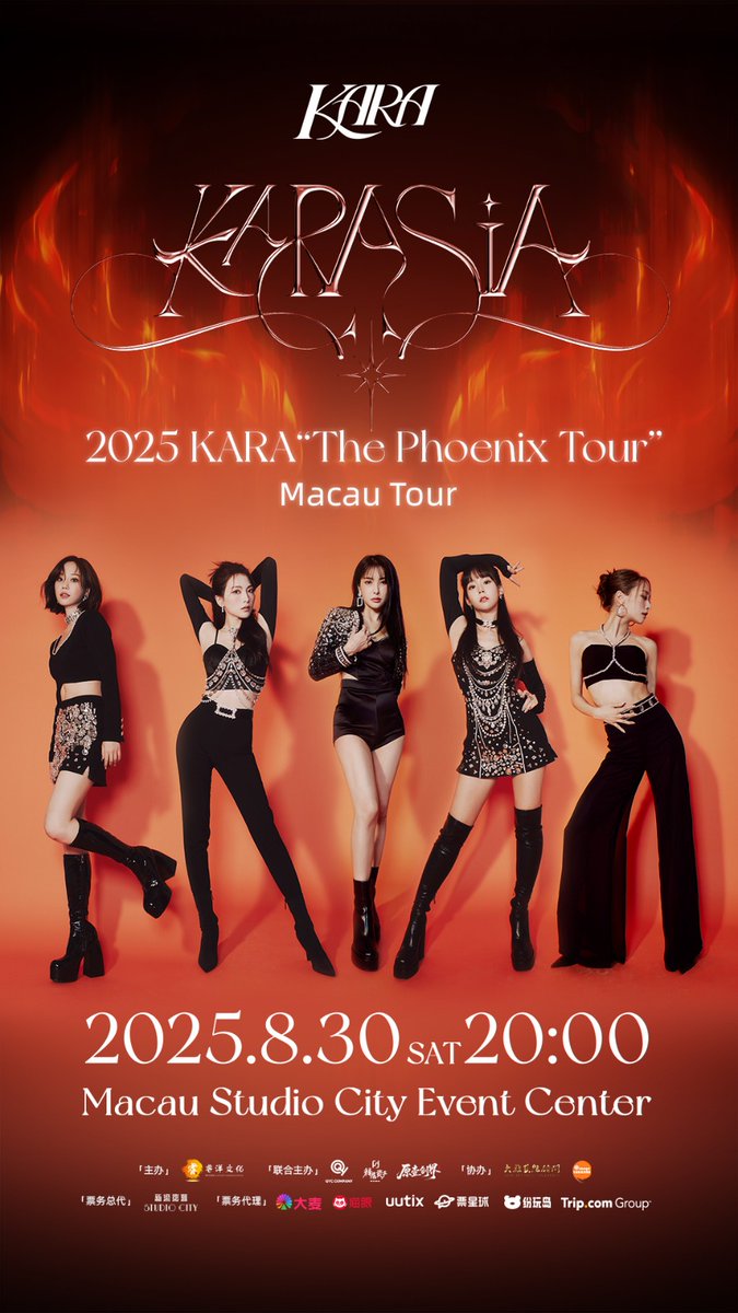 KARA’s The Phoenix Tour lands in Macau on Aug 30! 🎤🔥 Relive the classics and witness K-pop history in the making.

🎫 ticketmelon.com/handing/2025KA…

#KARA #ThePhoenixTour