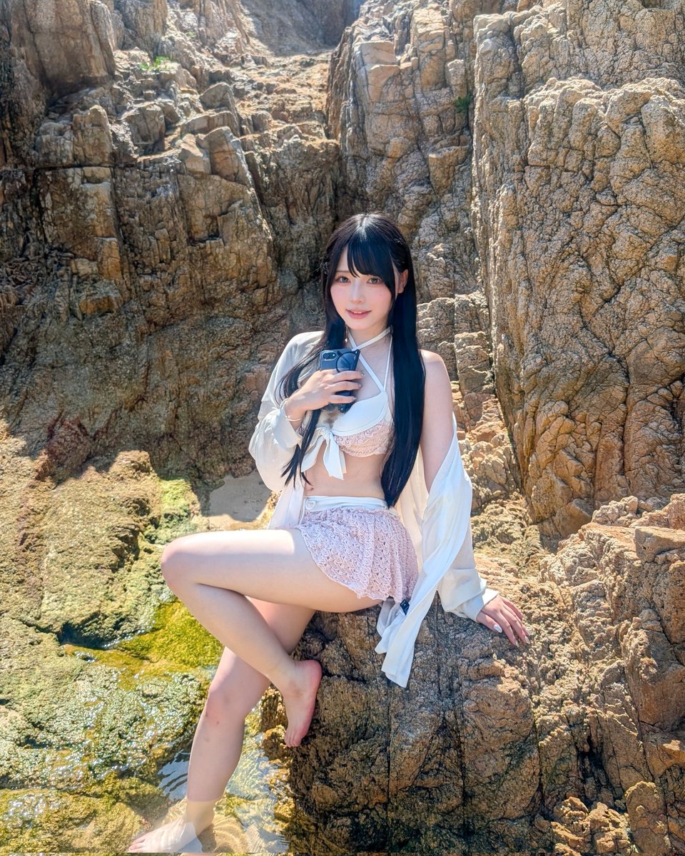 _mumei_R's tweet image. 家族と海に来たよー！🏖☀️