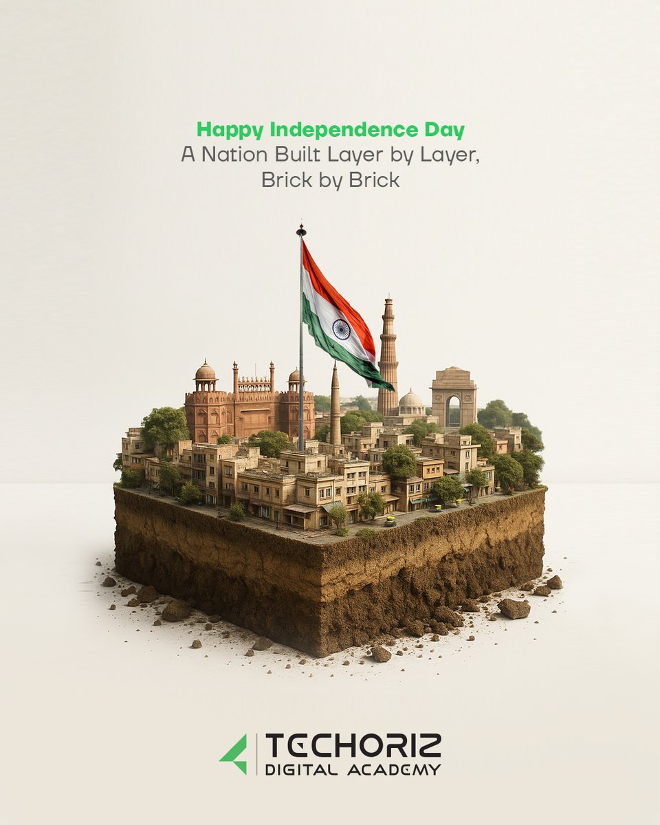 techoriz_a's tweet photo. This Independence Day, let's break free from limits and set our ideas soaring high! 🚀🇮🇳
Empowering minds, shaping futures — digitally and beyond.
#HappyIndependenceDay https://t.co/qSU6VPltyf