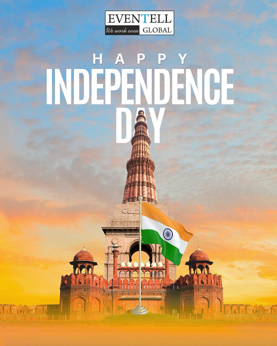 EventellGlobal's tweet photo. On this Independence Day, let's unite as one nation and celebrate the diversity that makes us strong. https://t.co/9uW1p6cDS7