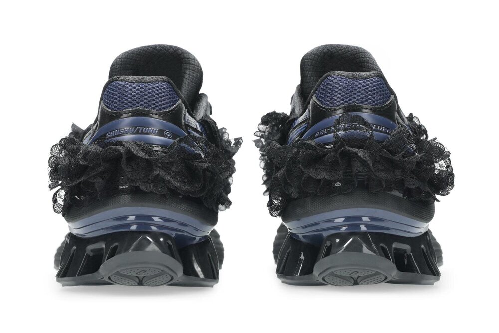 ジュンジュン アシックス×シュシュ/トング“レースフリル付き”「ゲル