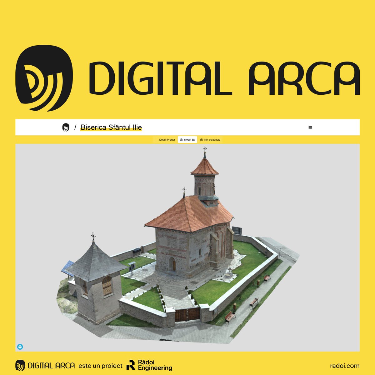 RadoiEng's tweet photo. 🌍 Precum arca lui Noe, Digital Arca adună, conservă și face vizibil patrimoniul nostru, indiferent de formă sau dimensiune: https://t.co/lxUX5kZuyA

#DigitalArca #RadoiEngineering #PatrimoniuRomanesc #Scanare3D #Model3D #TurVirtual #CulturaDigitala #ArcaLuiNoe #NimicNuSeUita https://t.co/elGhxD2vUY