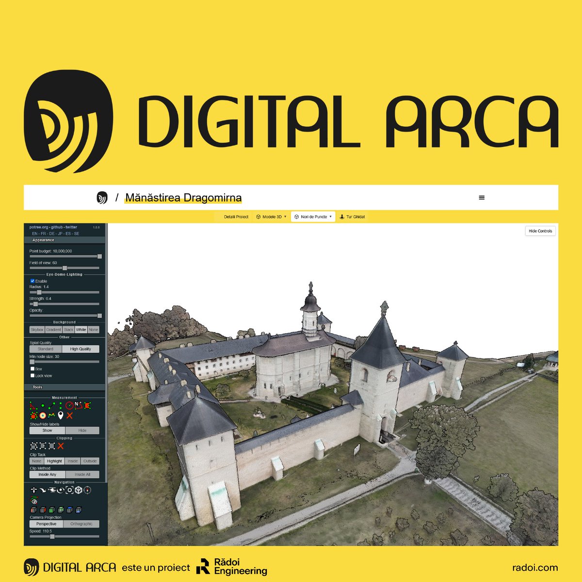 RadoiEng's tweet photo. 🌍 Precum arca lui Noe, Digital Arca adună, conservă și face vizibil patrimoniul nostru, indiferent de formă sau dimensiune: https://t.co/lxUX5kZuyA

#DigitalArca #RadoiEngineering #PatrimoniuRomanesc #Scanare3D #Model3D #TurVirtual #CulturaDigitala #ArcaLuiNoe #NimicNuSeUita https://t.co/elGhxD2vUY