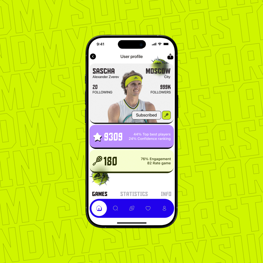 AI_dtsark's tweet photo. Built a concept design for a social network for tennis and basketball players from scratch - real project! Open for collabs, looking towards sport tech startups &amp; founders. #UIDesign #ProductDesign #SportTech #Startup #DesignCommunity #Tennis #Basketball #OpenToWork😀 https://t.co/bQgbxpwbhW