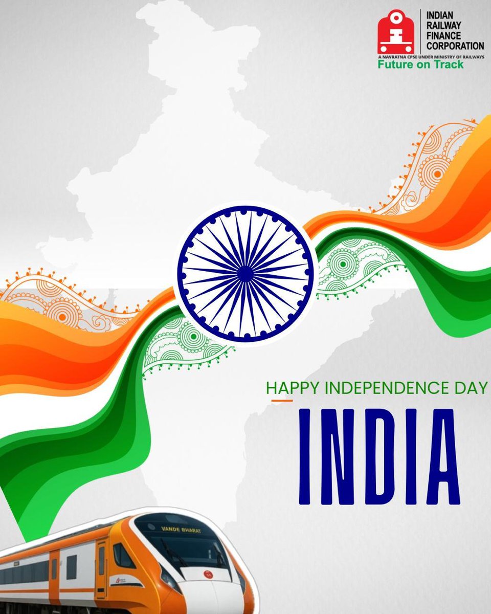 तिरंगा हमारी पहचान, भारत हमारा अभिमान।

On this #79thIndependenceDay, we salute the spirit of a nation that moves ahead with unity, resilience, and progress driving dreams from Kashmir to Kanyakumari🇮🇳

भारत विकास की नई पटरी पर गर्व से आगे बढ़ रहा है।

#IndependenceDay