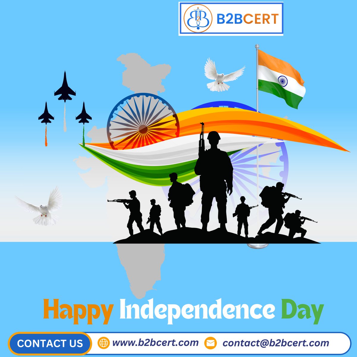 b2bcert's tweet image. Happy Independence Day

Celebrating Freedom, Honoring Our Nation

#HappyIndependenceDay #ProudToBeIndian #Freedom #UnityInDiversity #JaiHind #IndiaIndependenceDay #NationalPride #IndianSpirit #IndependenceDayCelebration