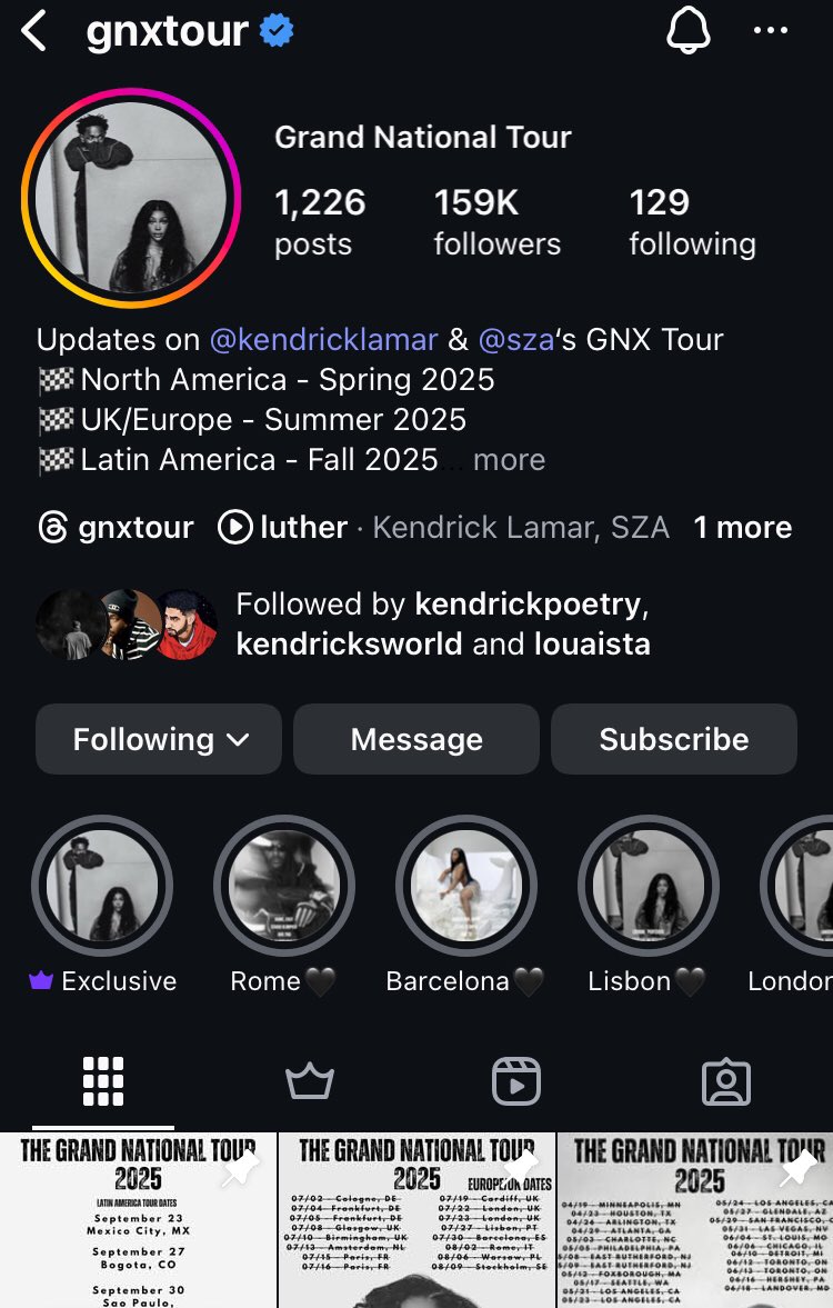 I will rebrand in the afternoon BUT before I do that

I need to say I do not run this page

I know who runs this page but we do not work together on my page and their page

I will also be giving them the GNXTour @ on Twitter/X so they can continue covering the tour on here