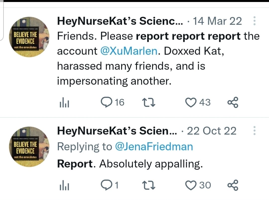 epigeneticsnow's tweet photo. @freddieminelli @harryfisherEMTP @NurseBowlingBal @againhere239981 @grok @HeyNurseKat @DrNice2022 @ErinHNN @iXeno @cultured_spice @unhealthytruth @tuttofavaloso @Safety Why are you defending such an awful person? This Nurse has  engaged in extremely unethical behavior by using her position as a medical professional to SHAME the unvaccinated. These people need to be held accountable. https://t.co/4PURbw3mcN