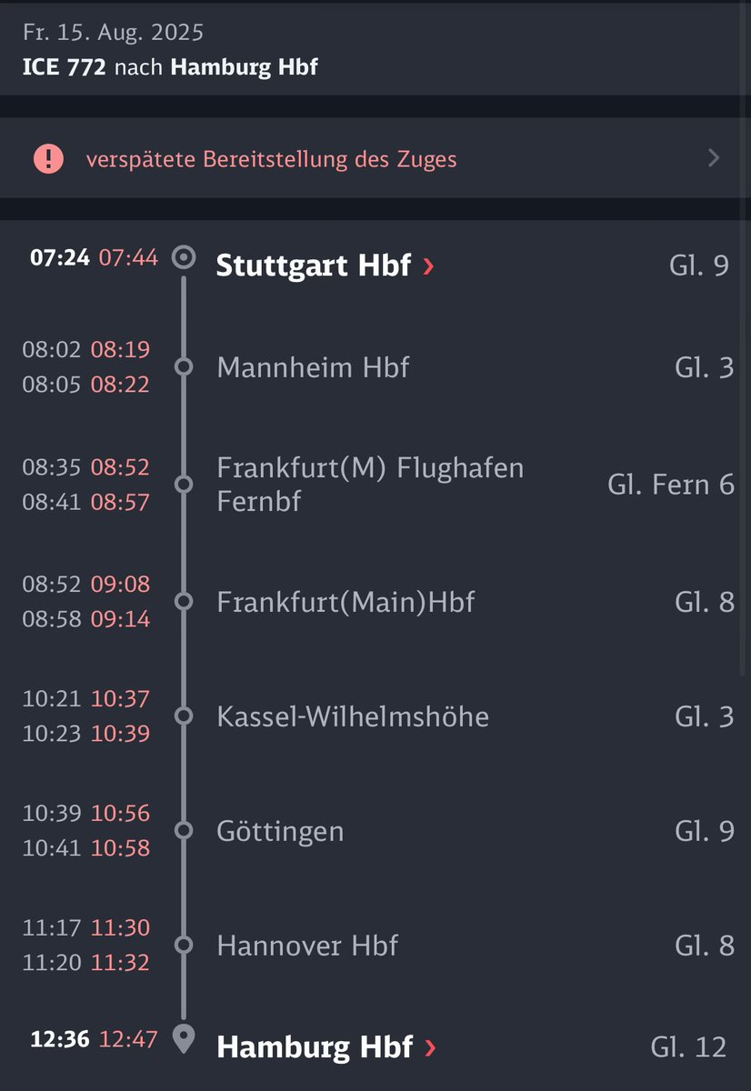 Das Ding fährt hier los, wie passiert sowas um 7 Uhr wtf