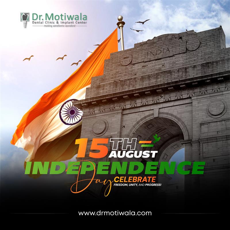 drmotiwaladcic's tweet image. Greetings from Dr. Motiwala Dental Clinic &amp;amp; Implant Center.
🌈Happy Independence Day! 🇮🇳
This Independence Day, let’s celebrate the freedom to smile without hesitation.🌈

#independencedayindia #freedomtosmile #drmotiwala #smileindia #15august2025
#79thIndependenceDay  #India