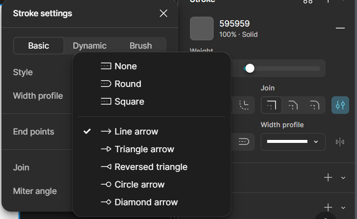 am i stupid or is there no way to make one way arrows in figma anymore