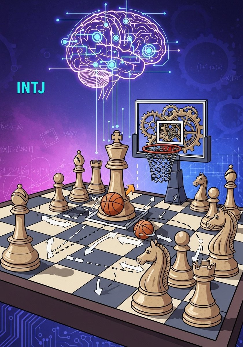 🧠 INTJ en acción: La personalidad analítica de Dale Ellis fue clave en su éxito. Su enfoque metódico y estratégico del juego lo convirtió en uno de los tiradores más letales y cerebral de su generación. #INTJ #BasketballIQ #Podcast #TrianguloInofensivo