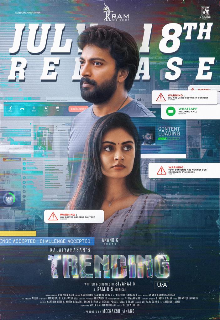 CinemaRare (@cinemararein) on Twitter photo Tamil film #Trending (2025) by <a href="/ShivarajNagaraj/">Shivaraj Nagaraj</a>, ft. <a href="/KalaiActor/">Kalaiyarasan</a> <a href="/Priyalaya_ubd/">Priyalaya</a> #BesantRavi & <a href="/premkumaractor/">Prem Kumar</a>, now available for RENT on <a href="/PrimeVideoIN/">prime video IN</a>.
<a href="/SamCSmusic/">πππ π π</a> <a href="/srikanth_R/">srikanth.R</a> <a href="/praveenzaiyan/">Praveen Balu</a> <a href="/MADURADIRECTOR/">madura official</a> #BarefootProduction Tamil film #Trending (2025) by <a href="/ShivarajNagaraj/">Shivaraj Nagaraj</a>, ft. <a href="/KalaiActor/">Kalaiyarasan</a> <a href="/Priyalaya_ubd/">Priyalaya</a> #BesantRavi & <a href="/premkumaractor/">Prem Kumar</a>, now available for RENT on <a href="/PrimeVideoIN/">prime video IN</a>.
<a href="/SamCSmusic/">πππ π π</a> <a href="/srikanth_R/">srikanth.R</a> <a href="/praveenzaiyan/">Praveen Balu</a> <a href="/MADURADIRECTOR/">madura official</a> #BarefootProduction