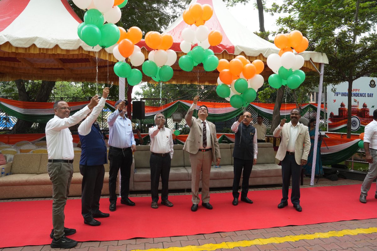 ChennaiCustoms's tweet photo. Chennai Customs celebrated the 79th Independence Day with great enthusiasm and patriotic spirit. Shri A.R.S. Kumar, Principal Chief Commissioner, hoisted the national flag and inspected the guard of honour presented by the officers of the Department.
Addressing the gathering, which included all Principal Commissioners, Commissioners, and other officials, Shri A.R.S. Kumar paid tribute to the invaluable sacrifices made by leaders from Tamil Nadu in India’s struggle for independence. He urged the officers to rededicate themselves to their duties and to extend proactive support to exporters, especially during these challenging times.@cbic_india