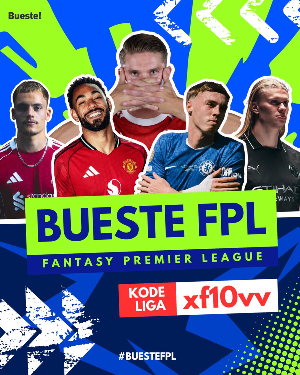 poncooopw's tweet photo. Let's join with us BUESTE LEAGUE!!! 

Juara 1: 100k
Juara 2: 50k
Juara 3: 25k
Peringkat 48: 25k

Syaratnya follow: 
https://t.co/cwoRlF6nyV 
https://t.co/lOU6p0yNyu 
RT &amp; Reply nama manager dan Tim kalian di postingan ini!

Join grup WA https://t.co/DFByyengwN

Cc: @pisangij01 https://t.co/6BB84UX7RI