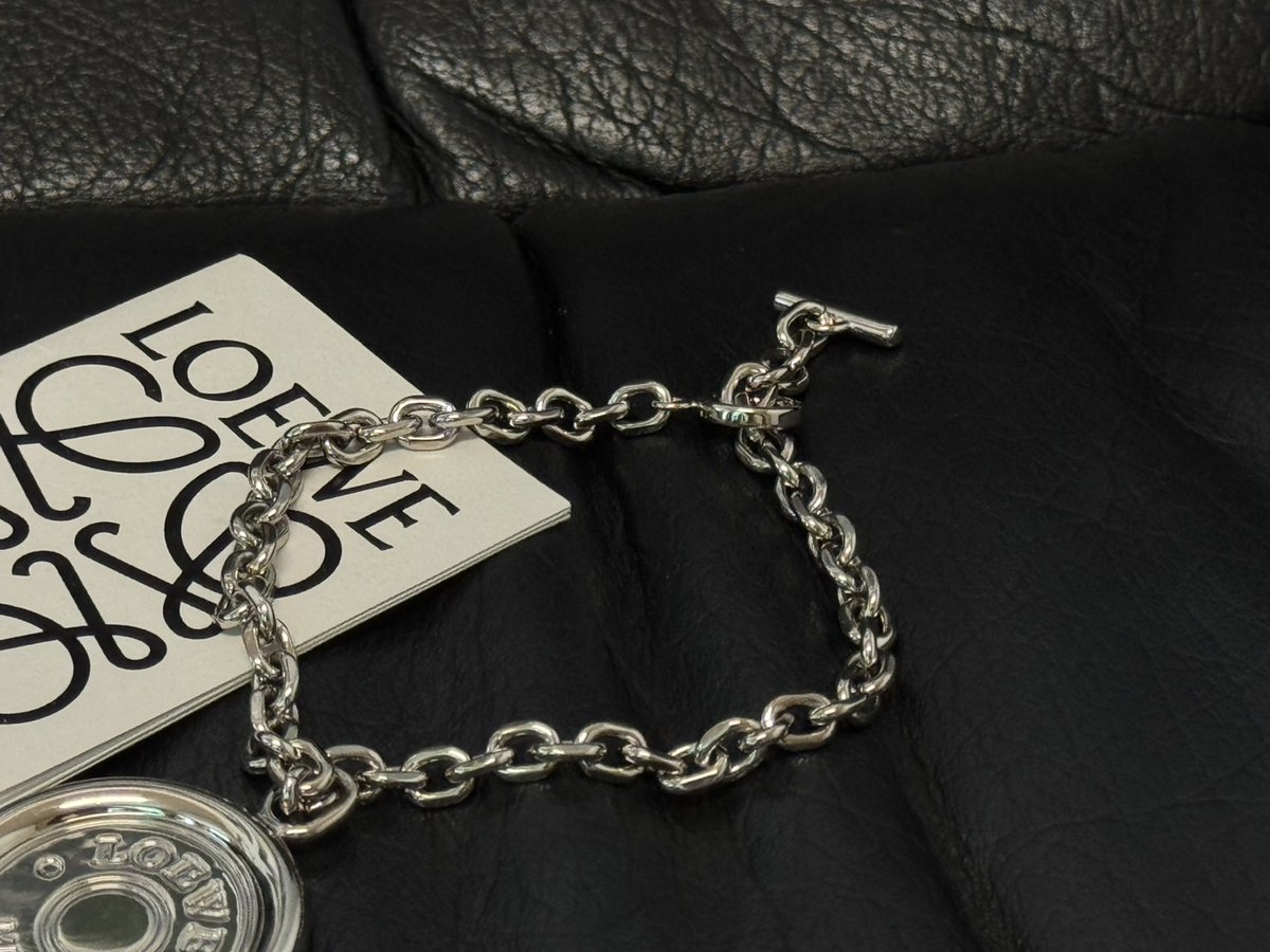 実店舗搬入完了 loewe silver anagram logo chain bracelet dead stock 