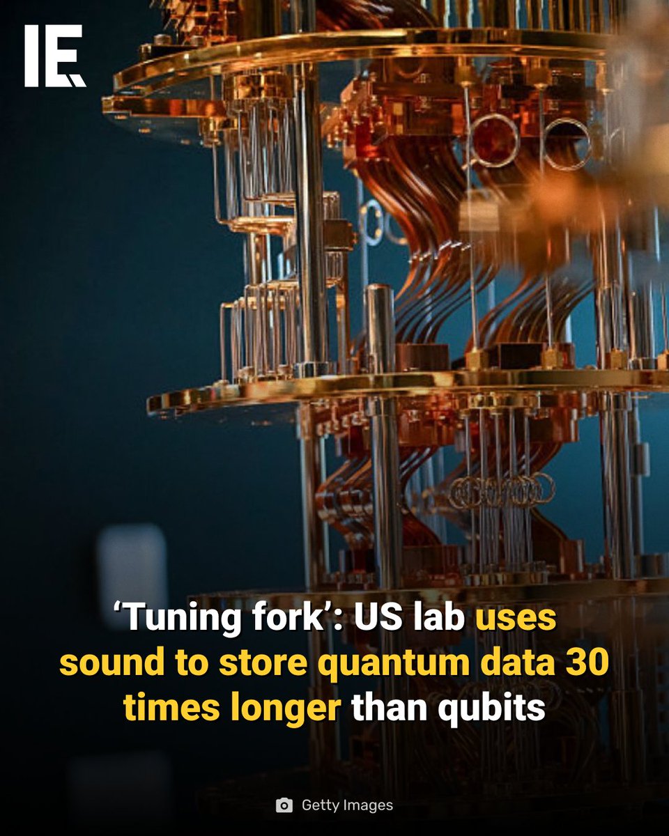 Caltech researchers have developed a hybrid quantum memory that stores information from superconducting qubits as sound. bit.ly/3JebFL0