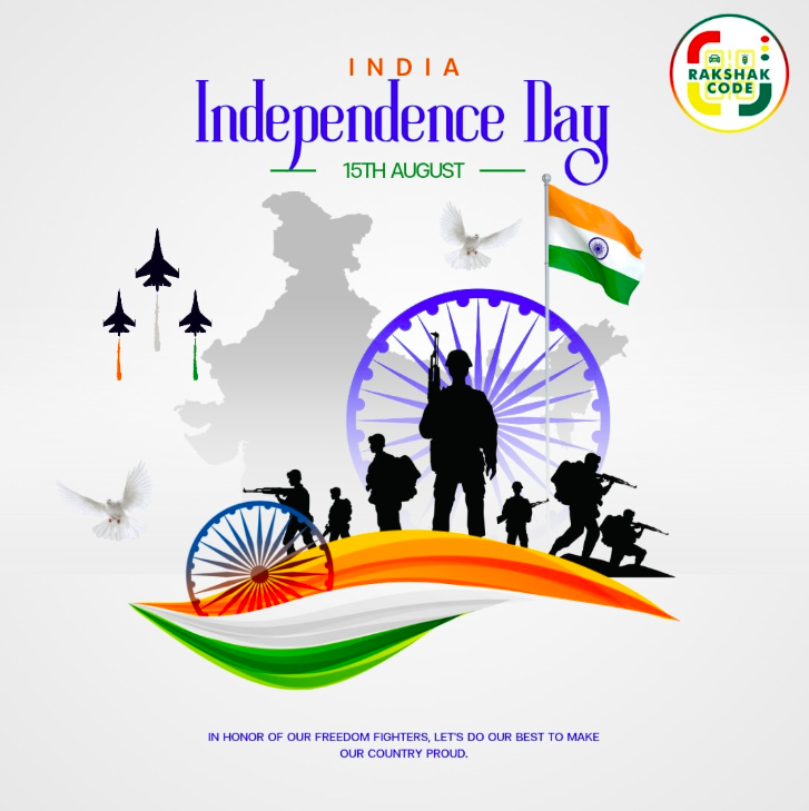 RakshakCode's tweet image. 🇮🇳 Happy Independence Day! 🇮🇳
Today, we salute the bravery, sacrifices, and unwavering spirit of our freedom fighters who gifted us this precious freedom. 💚🤍🧡
✨ Jai Hind! ✨
#IndependenceDay #15August #FreedomFighters #ProudIndian #RakshakCode #JaiHind