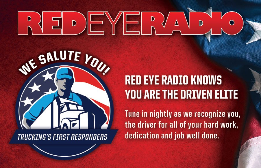 We Salute The American Truck Driver!  Tune In Nightly All September.  Details on our website: redeyeradioshow.com/we-salute-the-…