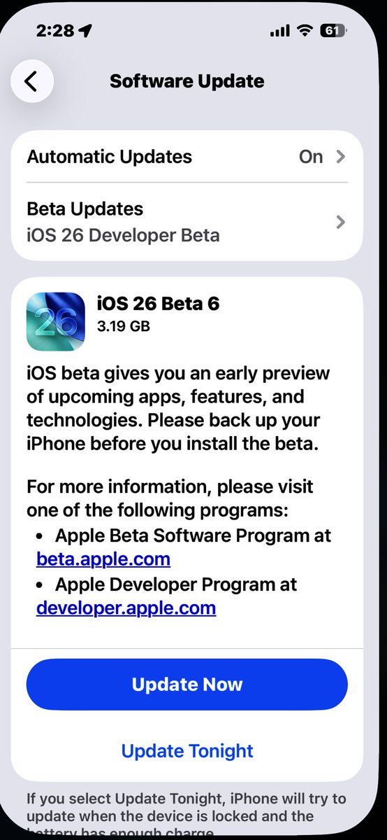 haru1512Y's tweet image. お！再更新来てます！
#ios26beta6