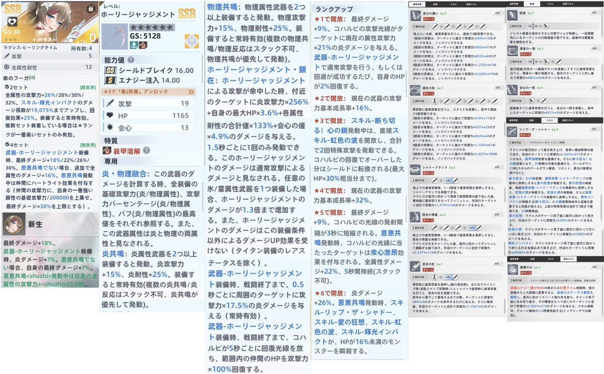 iR6JN9eDNML0ix9's tweet image. テストサーバー1日目のラクシスの性能(*´ｰ｀)ﾉ□ﾍﾟﾀｯ

ボリ4セット効果が重要そぉ✍🏻〰︎︎
基礎攻撃力6万あればbuffの最大値乗せれるのかな(* ᐕ)？

★6の16%未満のモンスターを瞬殺も気になるぅぅ

#幻塔先行テスト #ラクシス