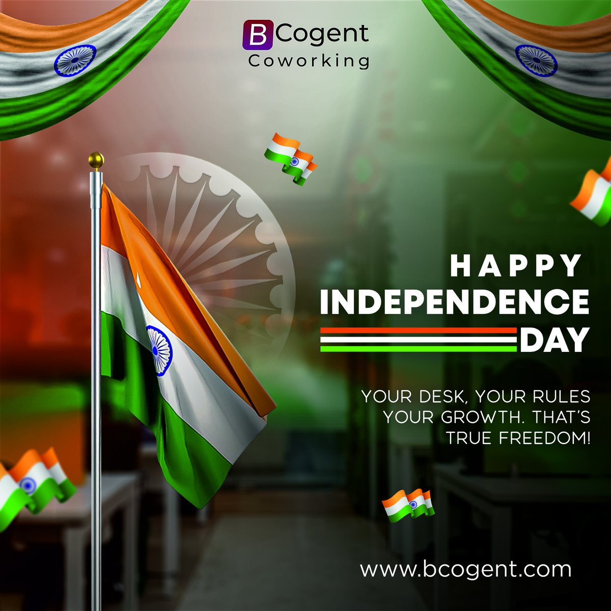 Bcogent123's tweet photo. Happy Independence Day!

Your desk, your rules, your growth — that’s true freedom

Celebrate independence with BCogent Coworking

#IndependenceDay #CoworkingSpace #FreedomToWork #IndependentWork #BCogentCoworking #CreativeWorkspace #WorkIndependently #OfficeFreedom #CoworkingLife https://t.co/TitGaF2ygZ