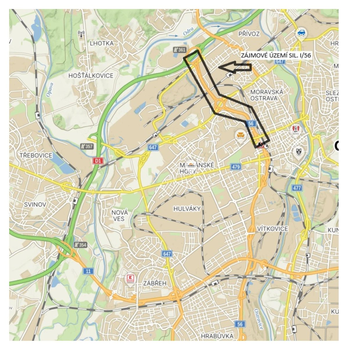 Oprava silnice I/56 od Cihelní ulice po dálnici D1 v Ostravě pokročila. Navzdory vysokým teplotám proběhlo asfaltování + osazení svodidel, aby mohly práce následovat v levých pruzích podobným postupem (frézování, čištění, sanace, asfaltování apod.). Provoz 1+1 je většinou plynulý