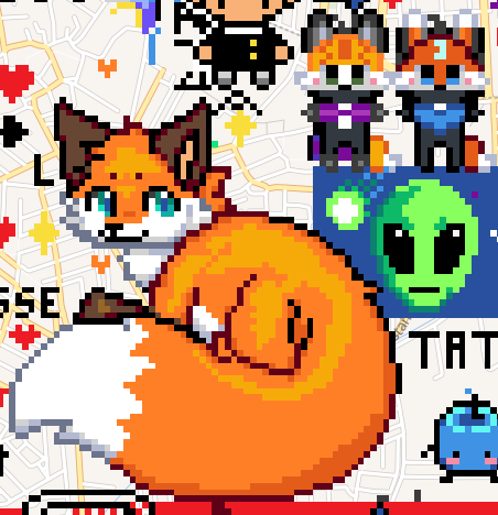 my wplace contributions

worked on these (especially the big kitzu) for these past several days :3

ye I drew my own oc bc I am cringe