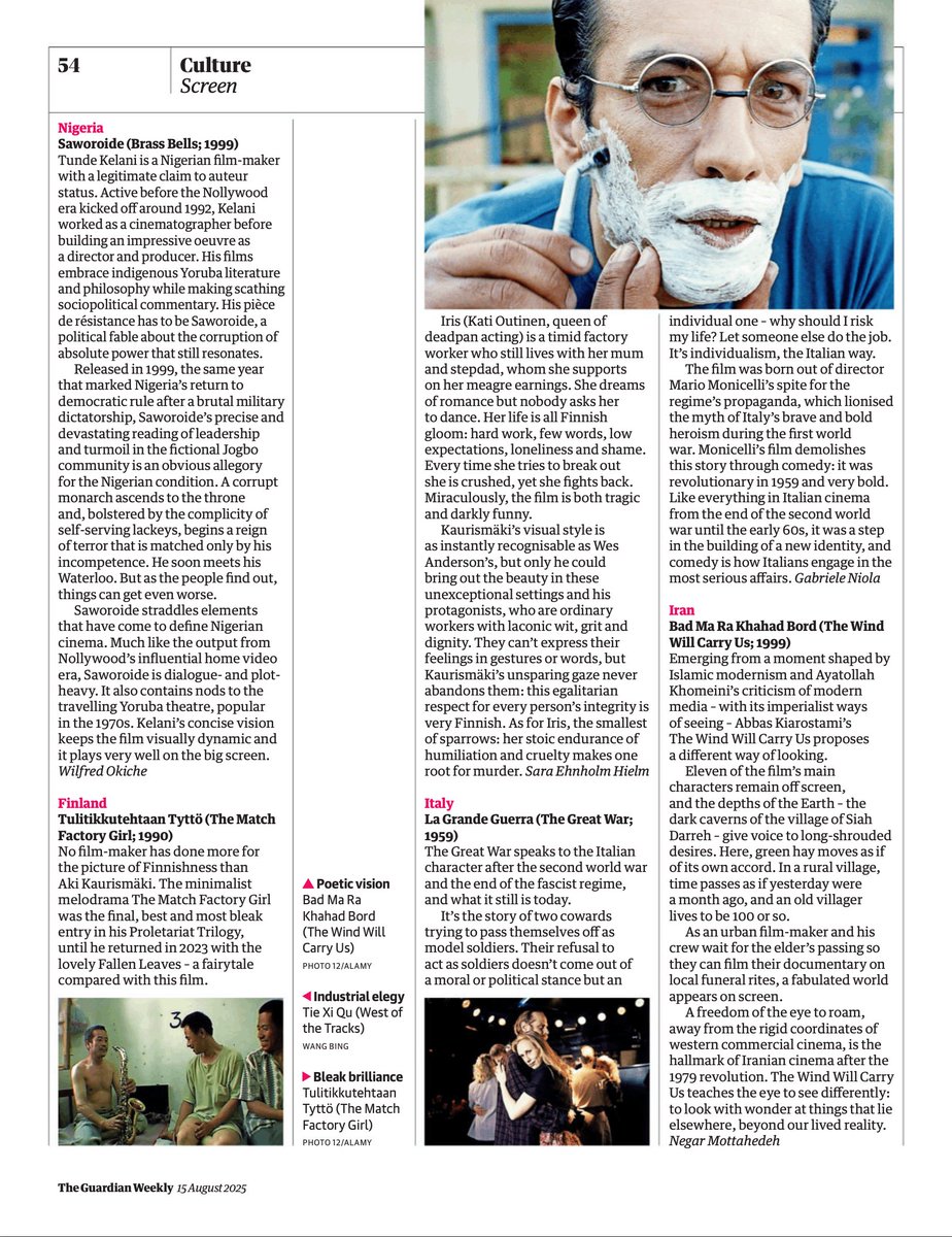An impossible task: 'What single film best represents a nation?'. Anupama Chopra picks India's film.