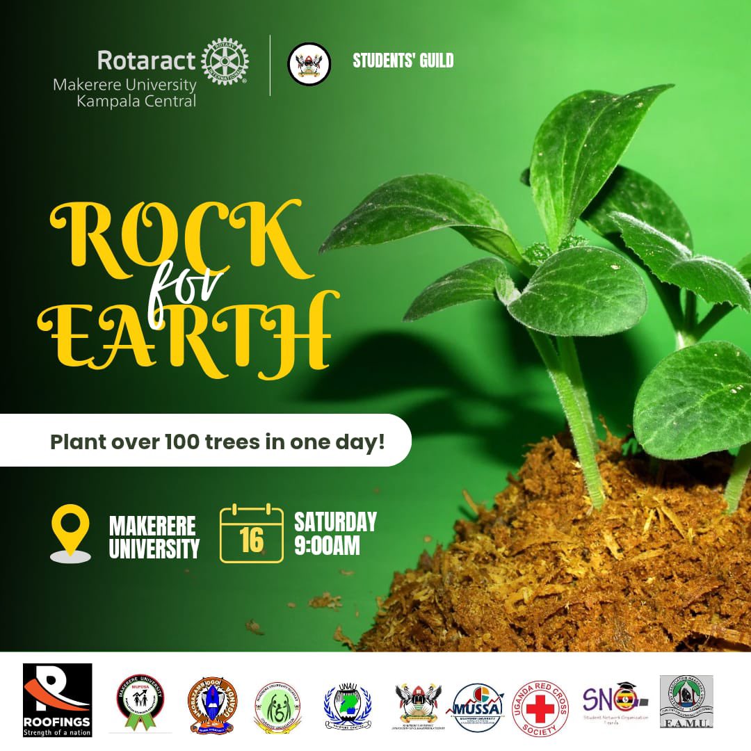 Join us this Saturday to plant trees and grow a greener future! 🌳💚 
Let's come together to make a difference in our community. Every tree counts! 🌱

When: This Saturday 
Time: 9:00am
Meeting: Nkrumah Parking lot

See you there! 🌿
 *#ROCK for EARTH*