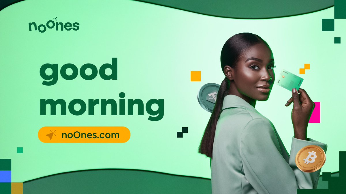 GM 🌞💳 Mornings are better when you’re making p2p moves. Who’s trading today? 
#noones