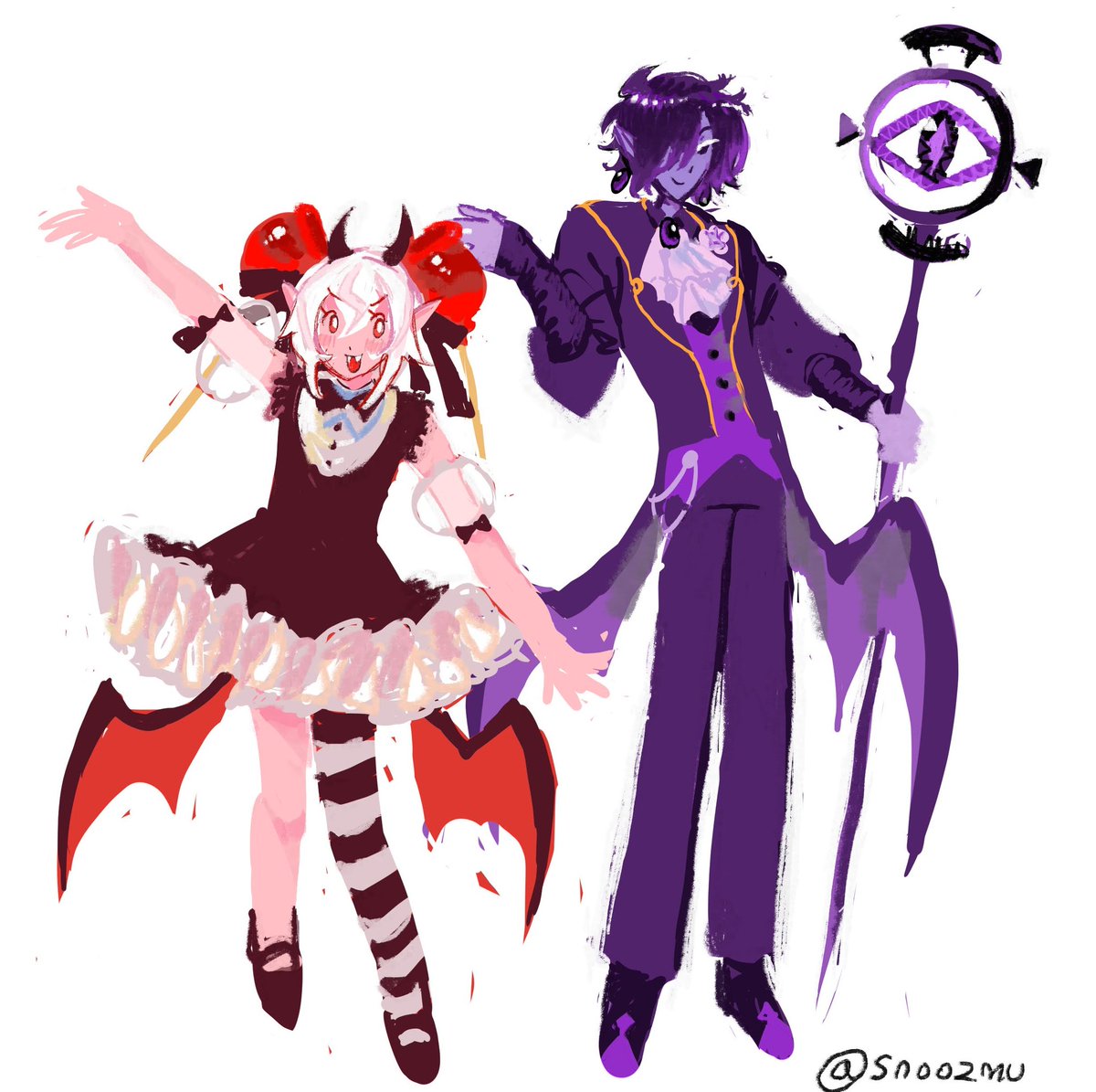 snoozmu's tweet photo. Candy apple and black sapphire #cookierunkingdom https://t.co/JWY7YKwj1X