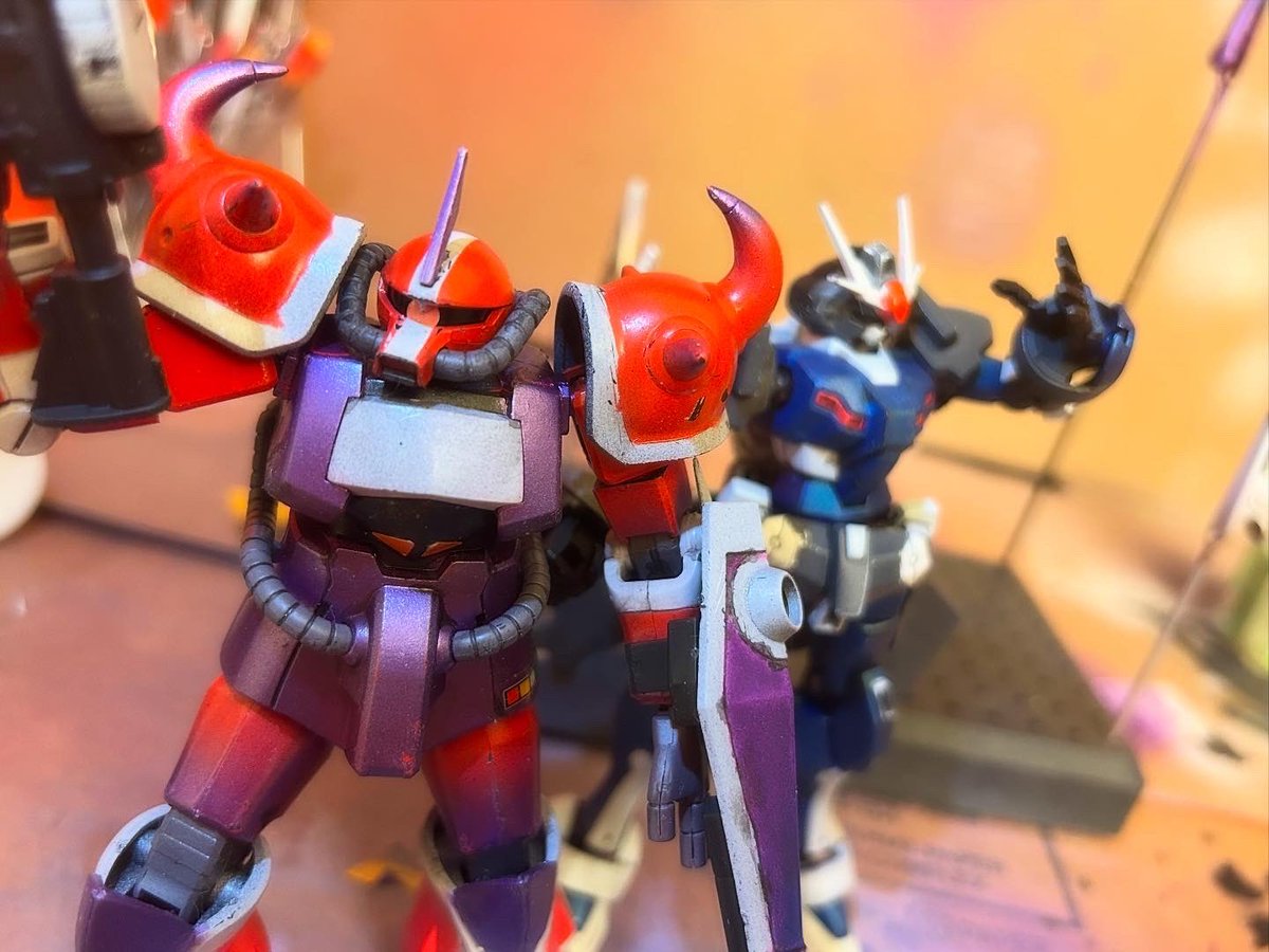 rhyllberg's tweet photo. Been getting in to actual airbrushing my backlog of kits lately. Over the past months here is my progress. Oldest to newest https://t.co/1KHfVo0BIk