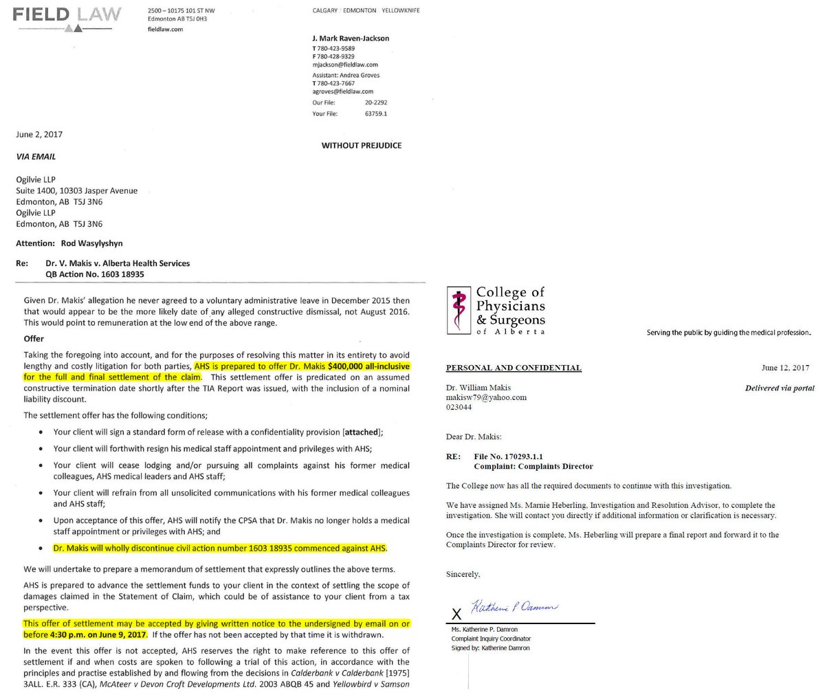 MakisMedicine's tweet image. BREAKING NEWS: This is what led to the cancellation of my Alberta Medical License in 2019.
Here is the under oath testimony of @CPSA_CA Investigator Marnie Heberling, publicly posted for the first time in 8 years.
AHS had offered me $400,000 to settle my $13.5 million lawsuit I…