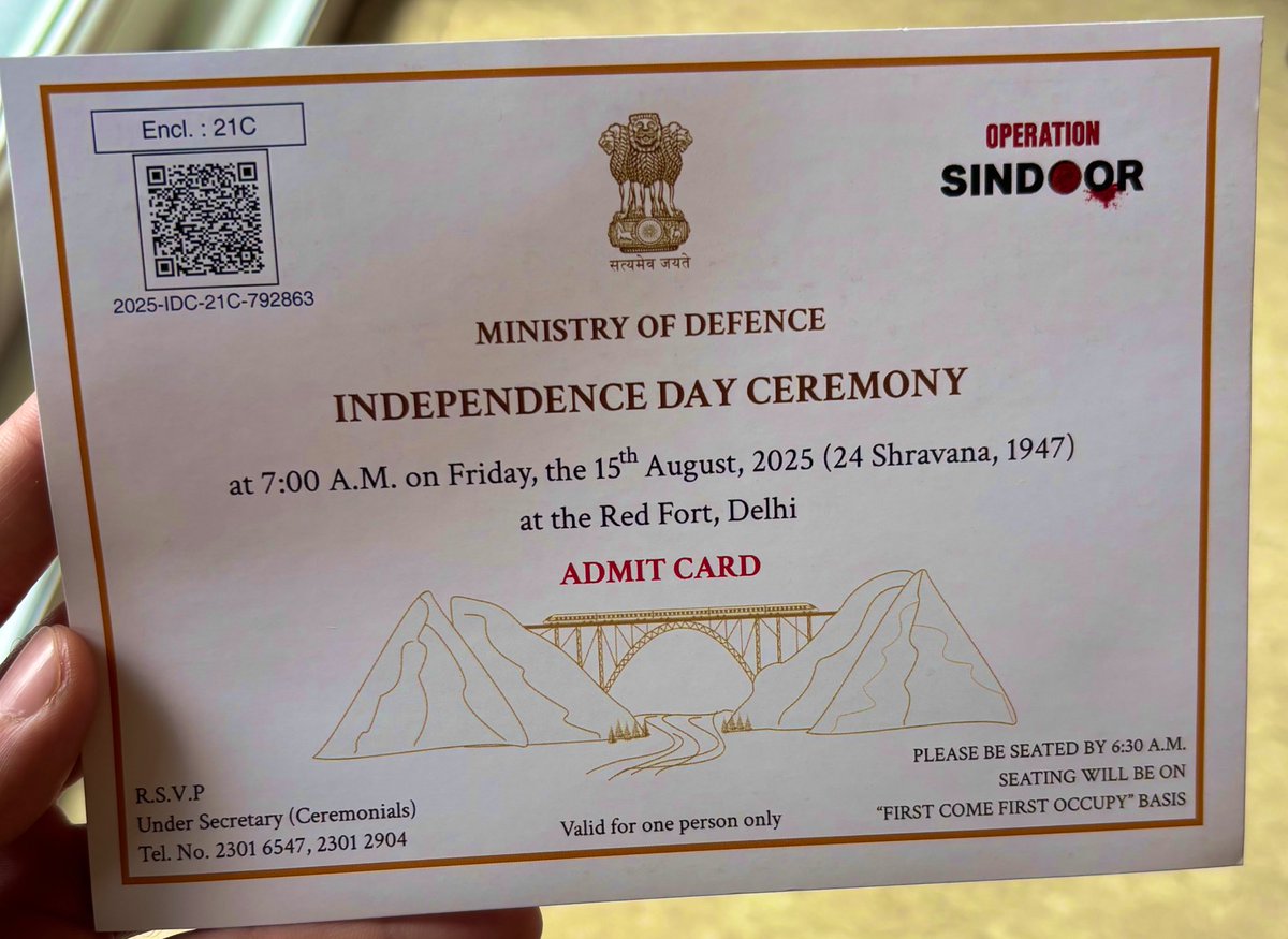 chetandhalla's tweet photo. Op Sindoor isn’t a four-day wonder. @SpokespersonMoD keeps the branding alive, a reminder that Bharat will strike when it must. 
Until then, let Trump sip chai with his new missile poet, Munir.
#IndiaFirst
#OperationSindoor 
@rajnathsingh 
@adgpi 
@IAF_MCC 
@indiannavy 
@MEAIndia https://t.co/hyXg83po0c