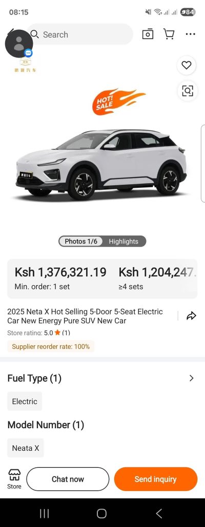 My journey into importing An EV .

The globe 🌍 is finally shifting from ICE (internal combustion engines to EV aka gari za stima but this migration in kenya is been hampered by GOK 65.5% tarrif 👉🏾 Taxes for electric motor vehicle-
Import duty-35%
Excise duty-10%
VAT-16%

Gari za