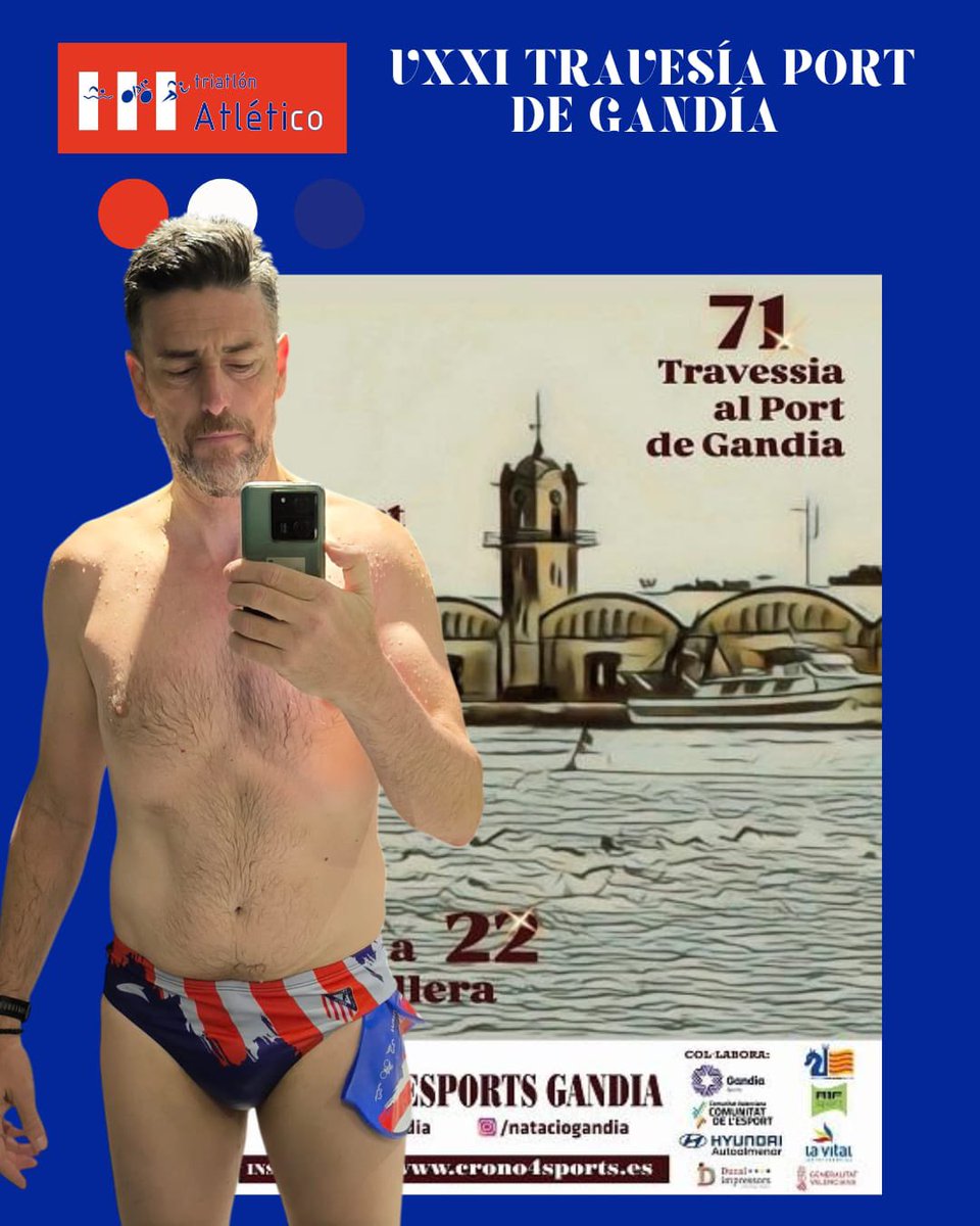 TriatlonAtleti's tweet photo. Y en Gandía, Valencia. Estará @JoseQuedeQue el 71 travesía del Port de Gandía rec moviendo el agua para la que se nos viene en octubre en el @icantriathlon #ORGULLOyPASION Presi https://t.co/wb0oaQXDeI