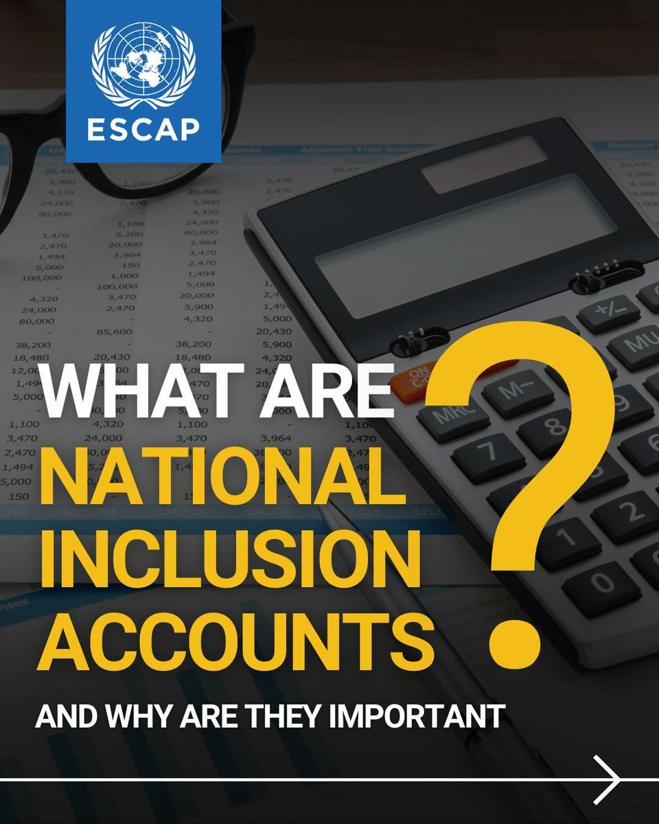 UNESCAP's tweet photo. 📊 How can data help shape policies that work for all generations?
ESCAP and its partners are supporting governments across #AsiaPacific to develop National Inclusion Accounts, but what does this mean?
📲 Learn more by swiping through.
#Data4Policy #AgeingAsiaPacific https://t.co/rIHXTHZOkC