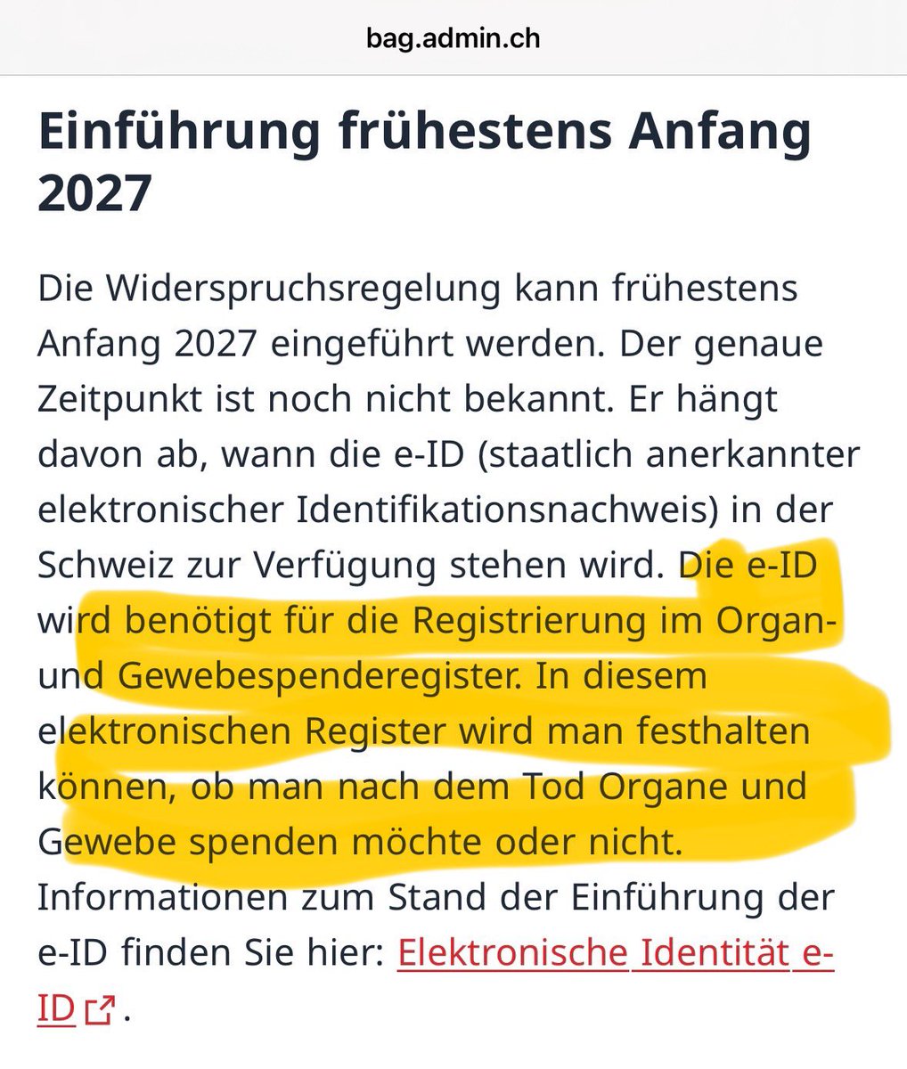Organspende kann auch ein gewichtiges Argument sein. 
Wer nicht lebend (aka «hirntot») ausgeweidet werden will, der wird zwingend eine E-ID brauchen!