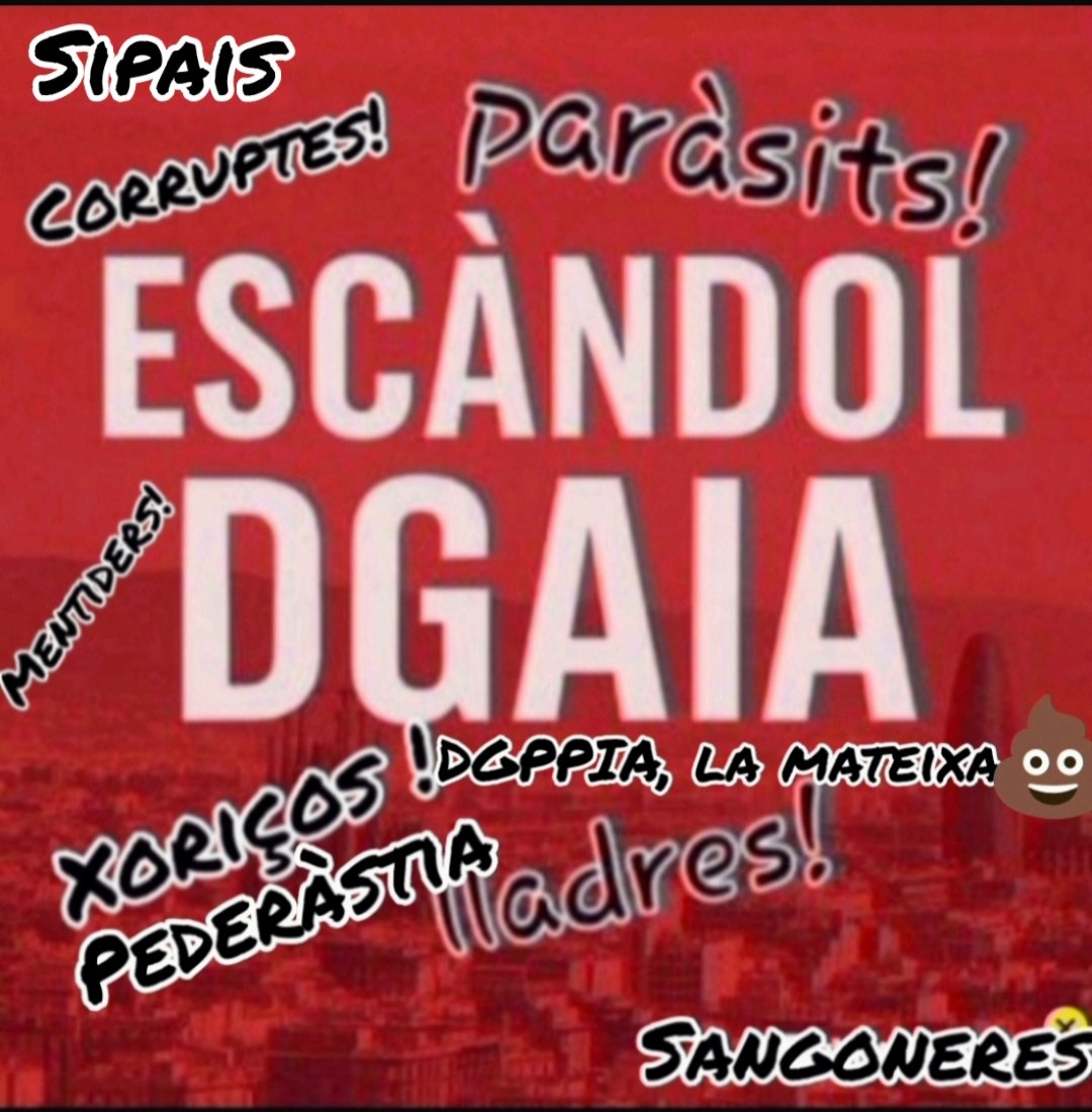 15 -8-2025
Seguiu sense saber on han anat a parar aquests diners, <a href="/socialistes_cat/">Socialistes PSC/❤</a>, <a href="/Esquerra_ERC/">Esquerra Republicana</a> , <a href="/JuntsXCat/">Junts per Catalunya🎗</a>, <a href="/SomComuns/">Comuns</a>, <a href="/cupnacional/">CUP Països Catalans</a>? O precisament sí que ho sabeu i ho voleu tapar? No, jo us ho aniré recordant, perquè els vostres possibles votants ho tinguin present.