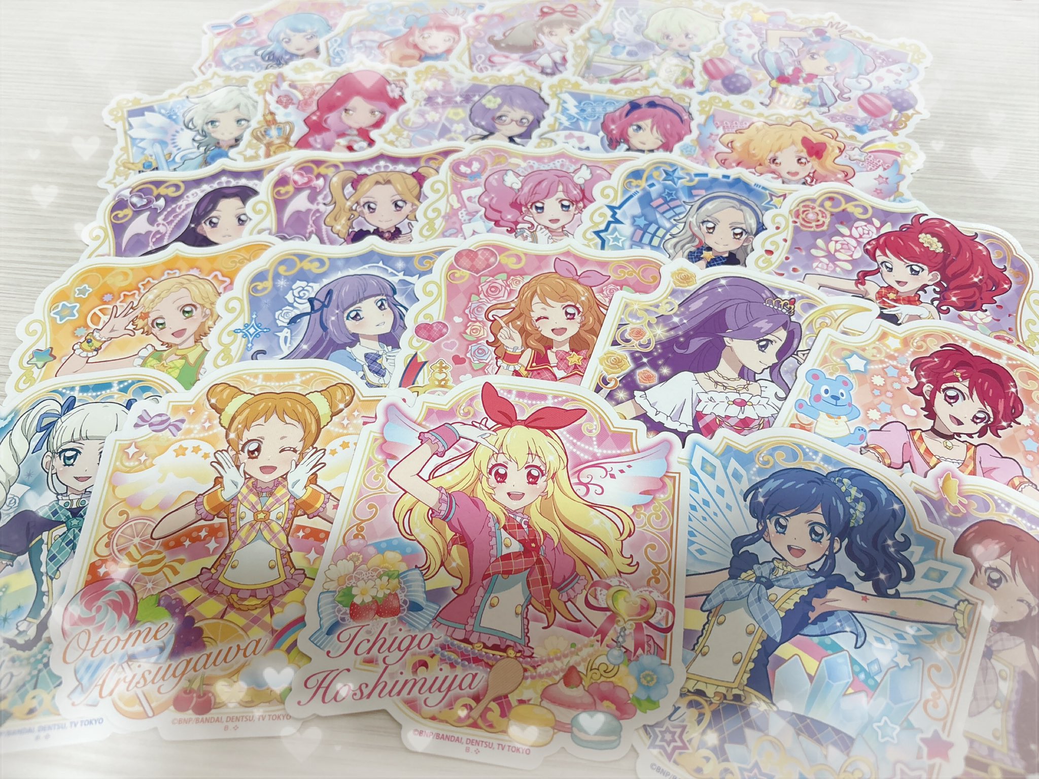 希少!!! オールアイカツ！ダイカットステッカー 有栖川おとめ プレミアムバンダイ＞オールアイカツ！ダイカットステッカー