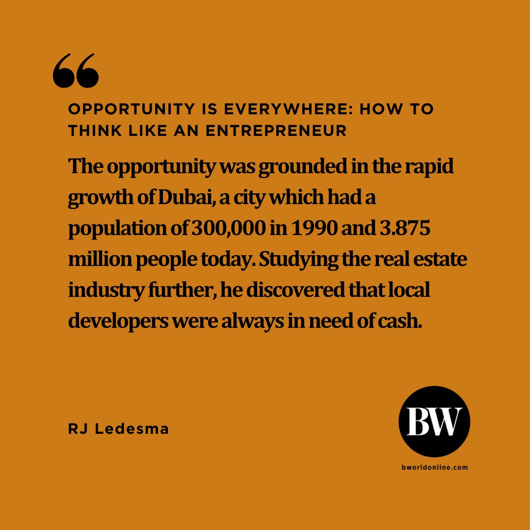 OPINION | Opportunity is everywhere: How to think like an entrepreneur
By RJ Ledesma
Read: zurl.co/SAFga