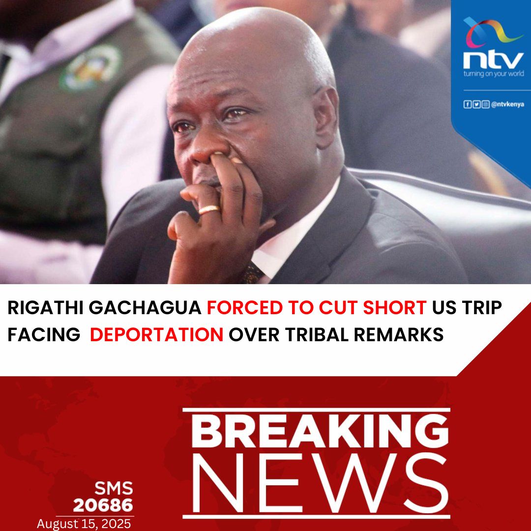 Gachagua went to the US for a visit but came back with a deportation stamp. Tribalism is a political dead-end. Gachagua Deported Jail The Inciter #USADeportsRiggyG