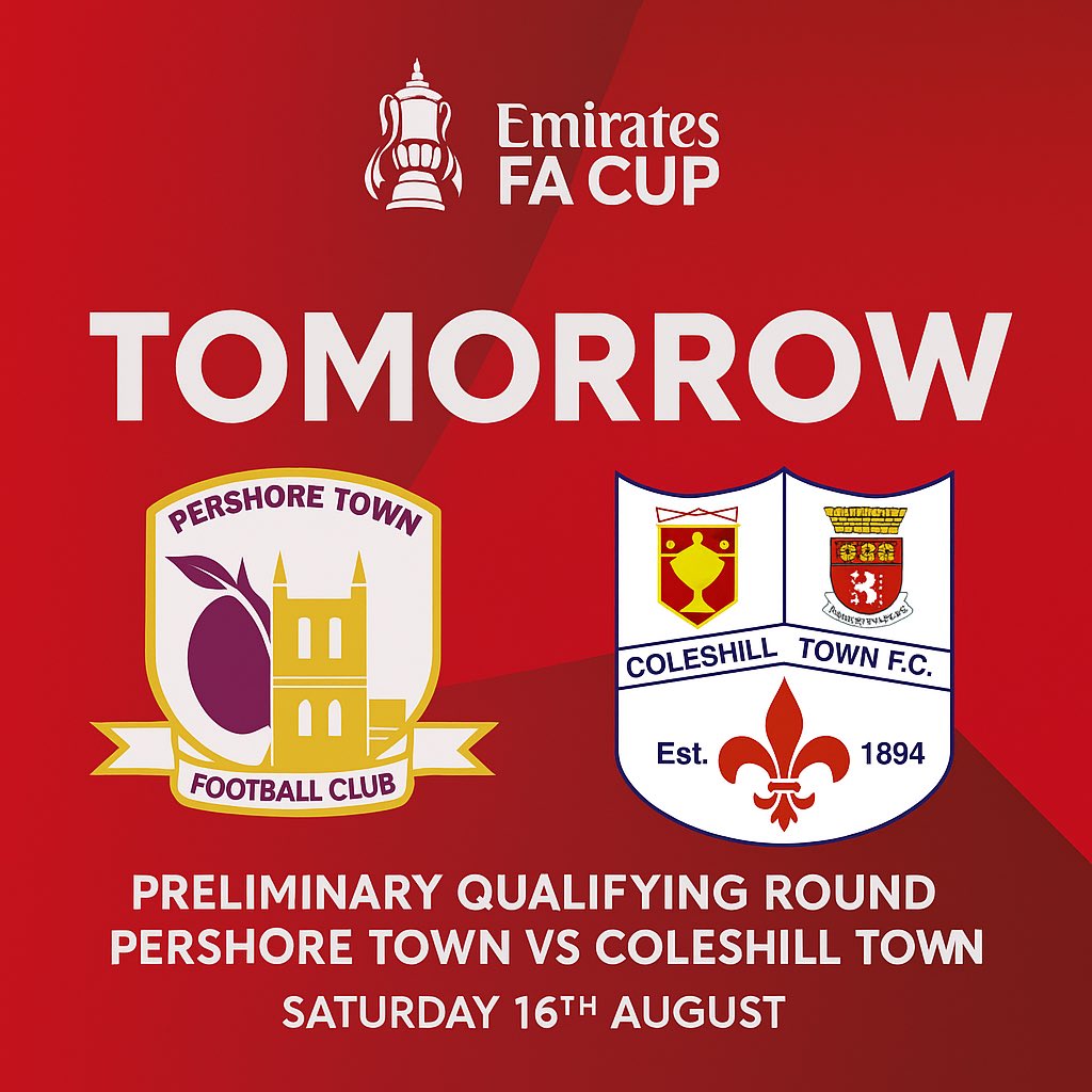 Part 2 of our <a href="/EmiratesFACup/">Emirates FA Cup</a> journey tomorrow!

<a href="/PTFC88/">Pershore Town FC</a> vs <a href="/coleshilltownfc/">Coleshill Town FC</a> 

Vlog will be on our YT channel by Monday!

#facup #parktowembley #coleshilltown #pershoretown
#football #footballvlog