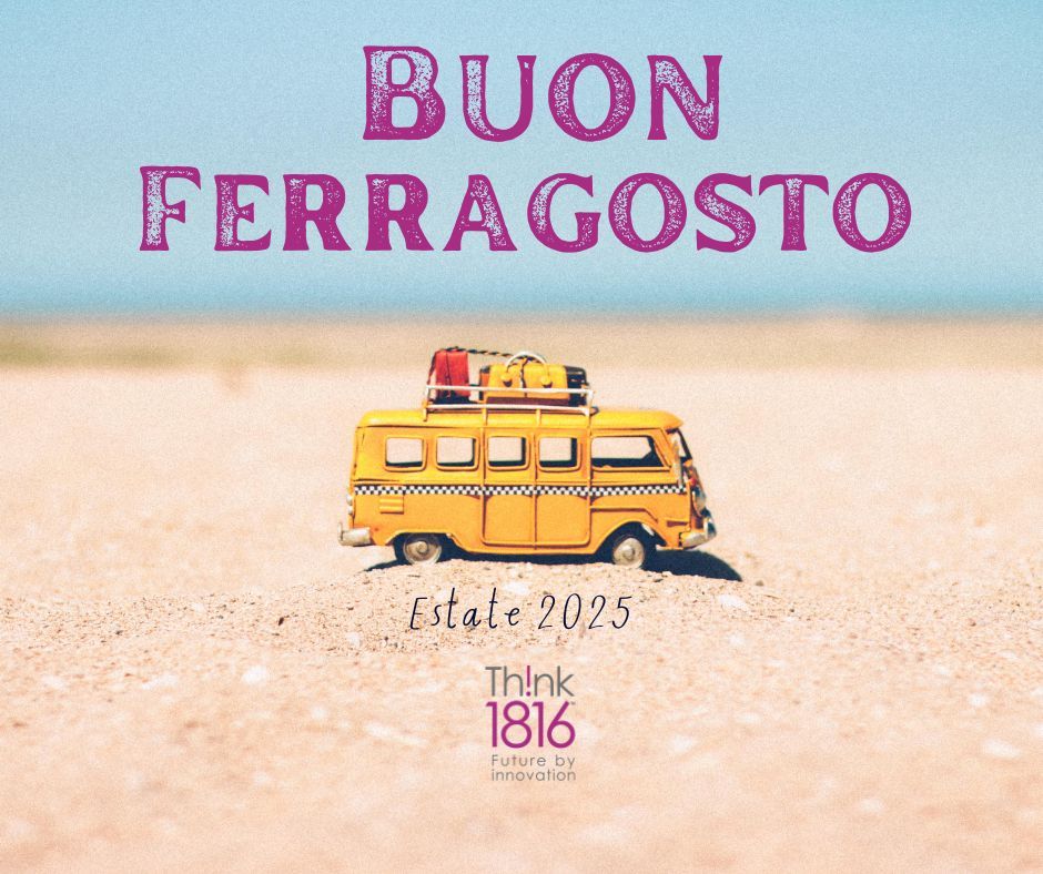 think1816's tweet photo. Ferragosto non è solo una pausa. È il punto tra ciò che abbiamo costruito e ciò che vogliamo realizzare. 🚀
Tempo per pensare. Spazio per guardare avanti.
Buon Ferragosto dal team di Think1816! 💼
#Ferragosto #Think1816 #VisioneStrategica #PeopleFirst https://t.co/rX6hFYmFLb