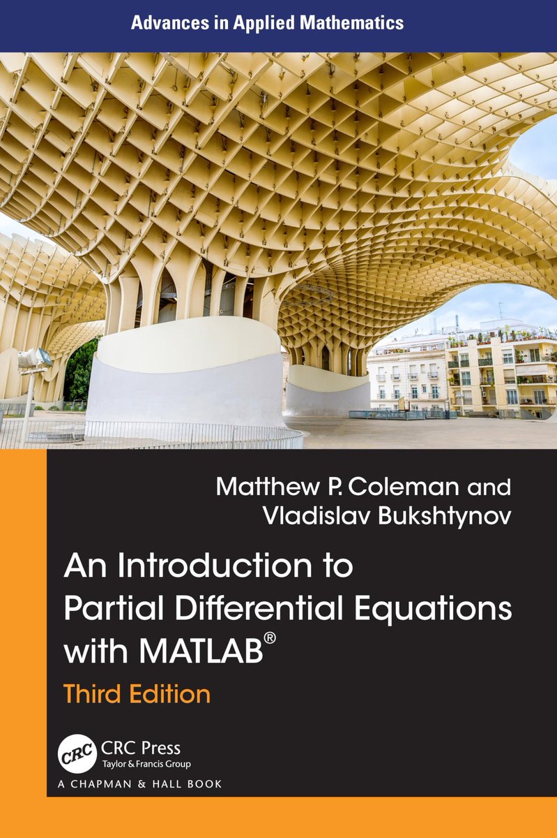 Mhairolsaid's tweet image. Discover the 3rd edition of &quot;An Introduction to Partial Differential Equations with MATLAB&quot;! 📘 This edition boosts computational learning with MATLAB resources, perfect for math, physics, &amp;amp; engineering students. #MATLAB #PDEs #STEM

spr.ly/6012fSSNk