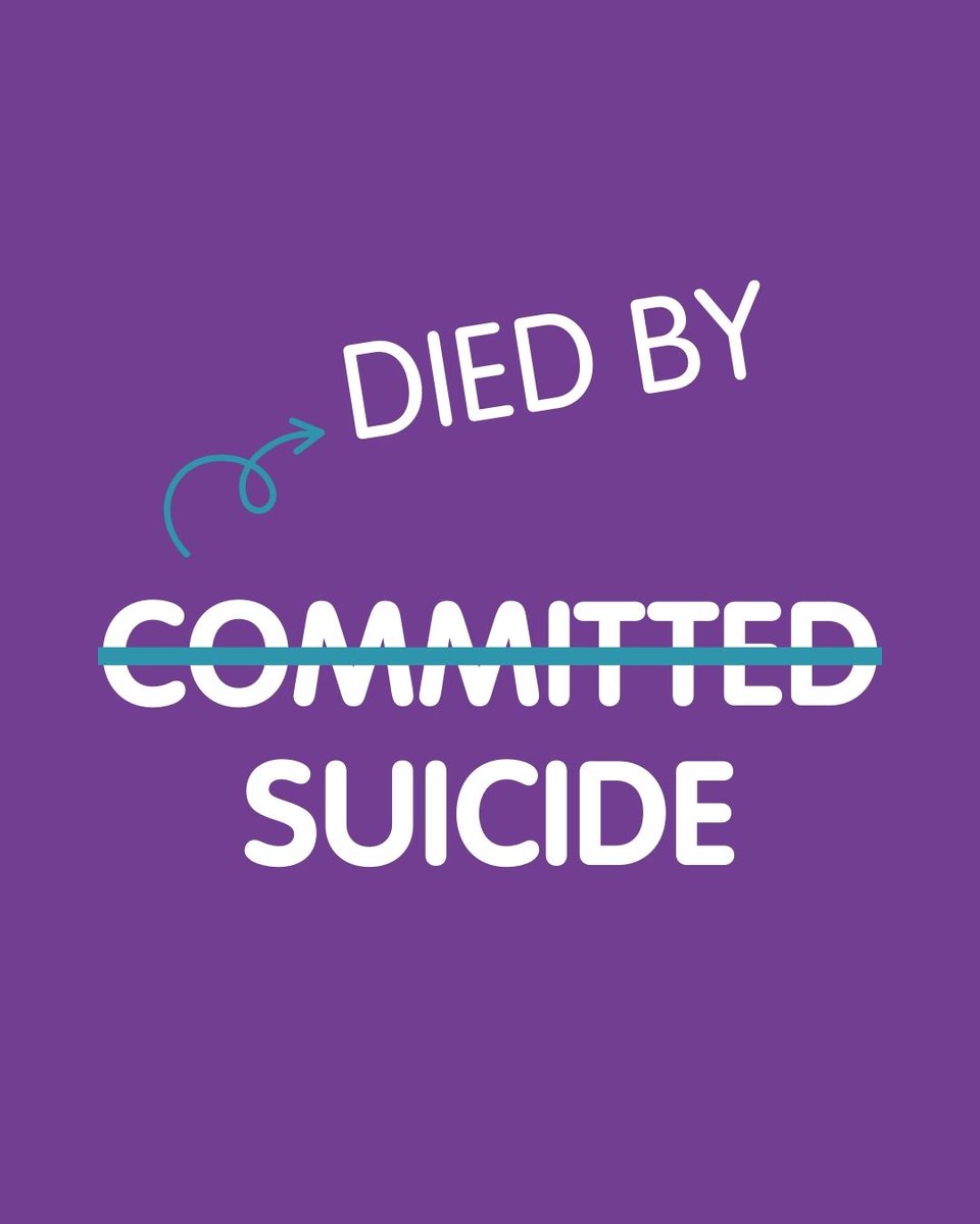Talking about suicide can be difficult.

However, learning how to talk about it in a safe and hopeful way has the power of potentially saving lives and avoiding reinforcing stigma that can prevent people from seeking the support they need. 💜