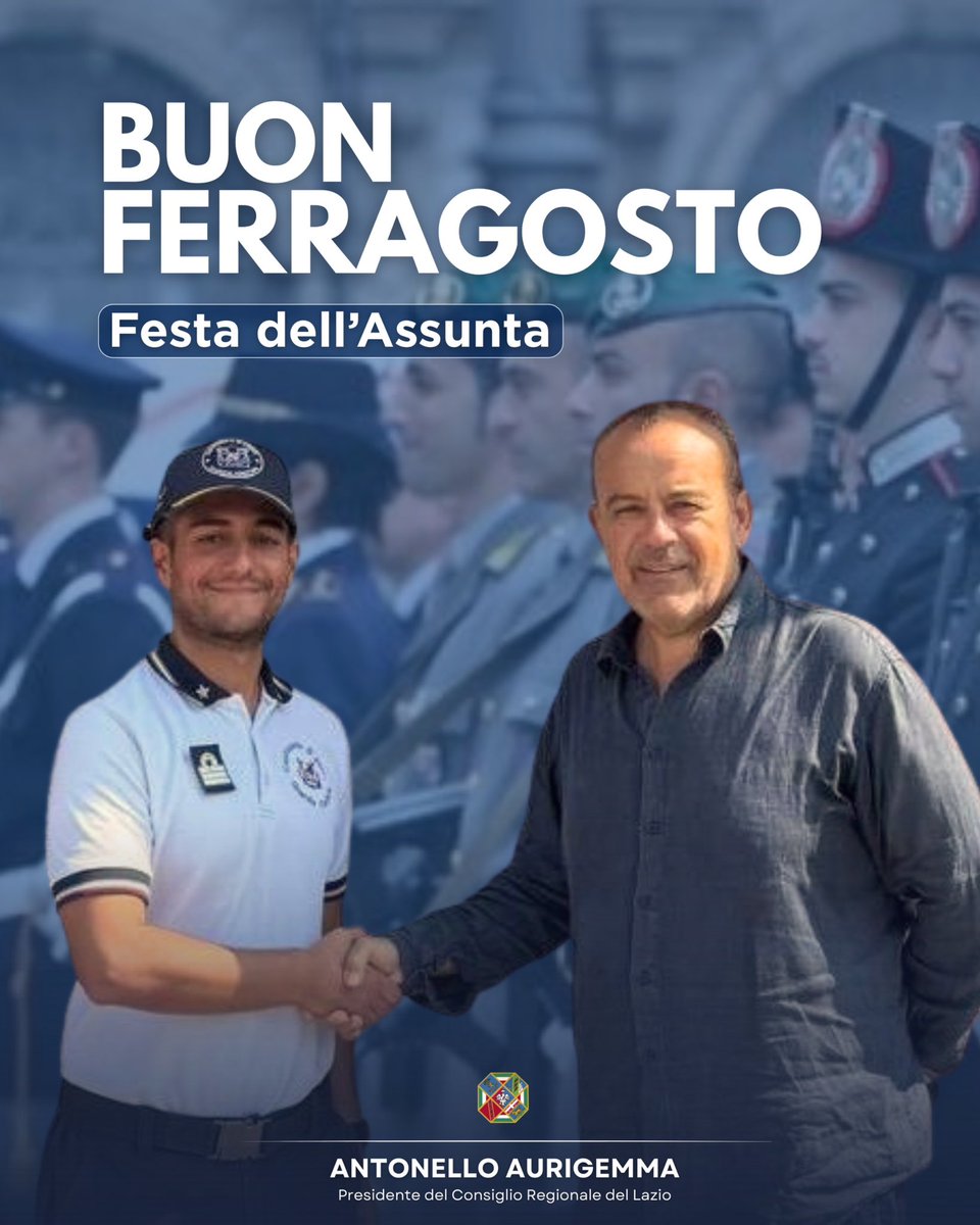 Buon Ferragosto a tutti! Un augurio particolare a chi lavora con impegno per garantirci servizi, assistenza e tranquillità anche in queste giornate di festa. La vostra dedizione rende possibile una pausa serena per tutti noi.
#Ferragosto #Grazie
