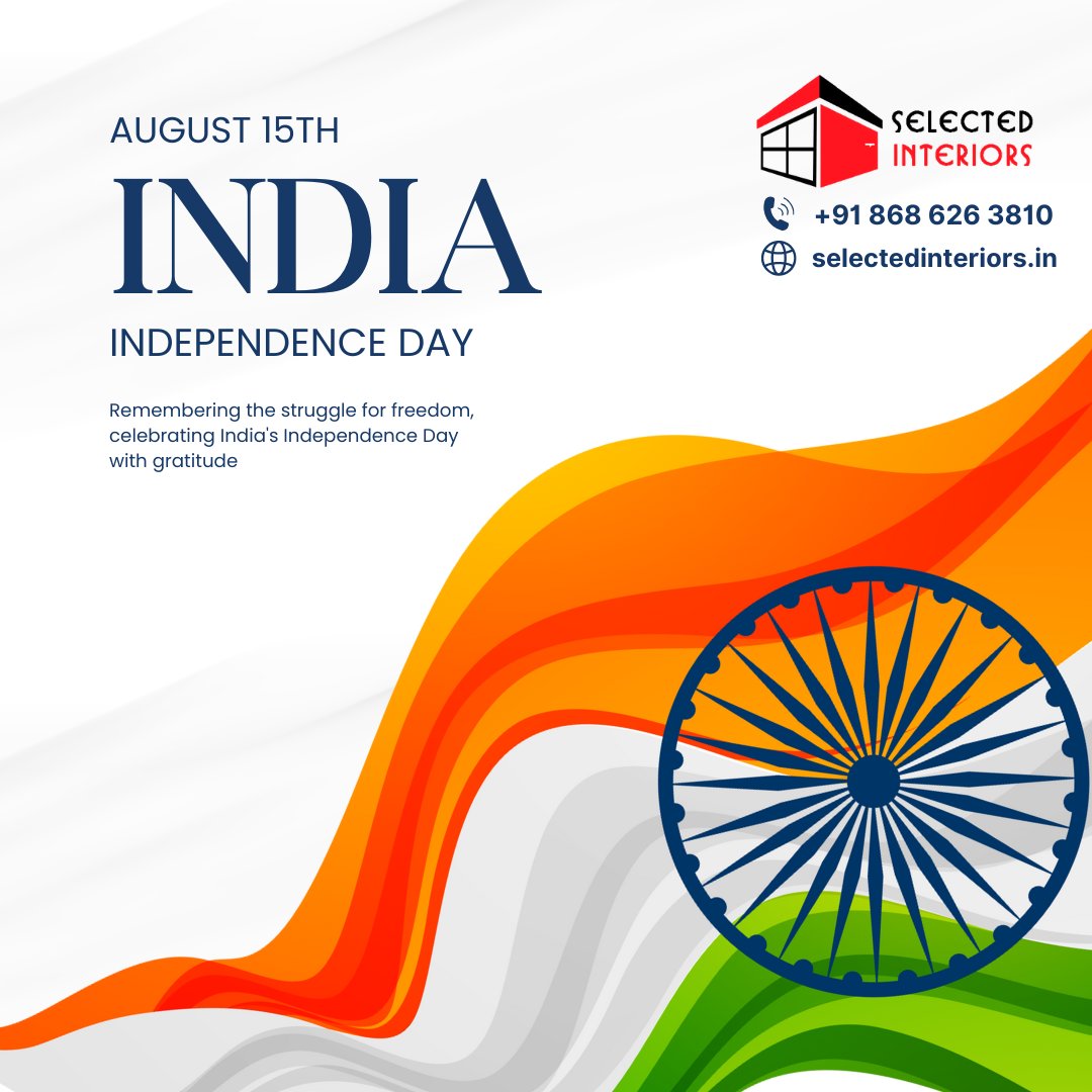 SelectdInterior's tweet image. As we celebrate our nation’s freedom, let’s also embrace the freedom of living in safe, open, and comfortable spaces.
Happy Independence Day from all of us at Selected Interiors!

#IndependenceDay #HappyIndependenceDay #FreedomForYourHome #SelectedInteriors #InvisibleGrills