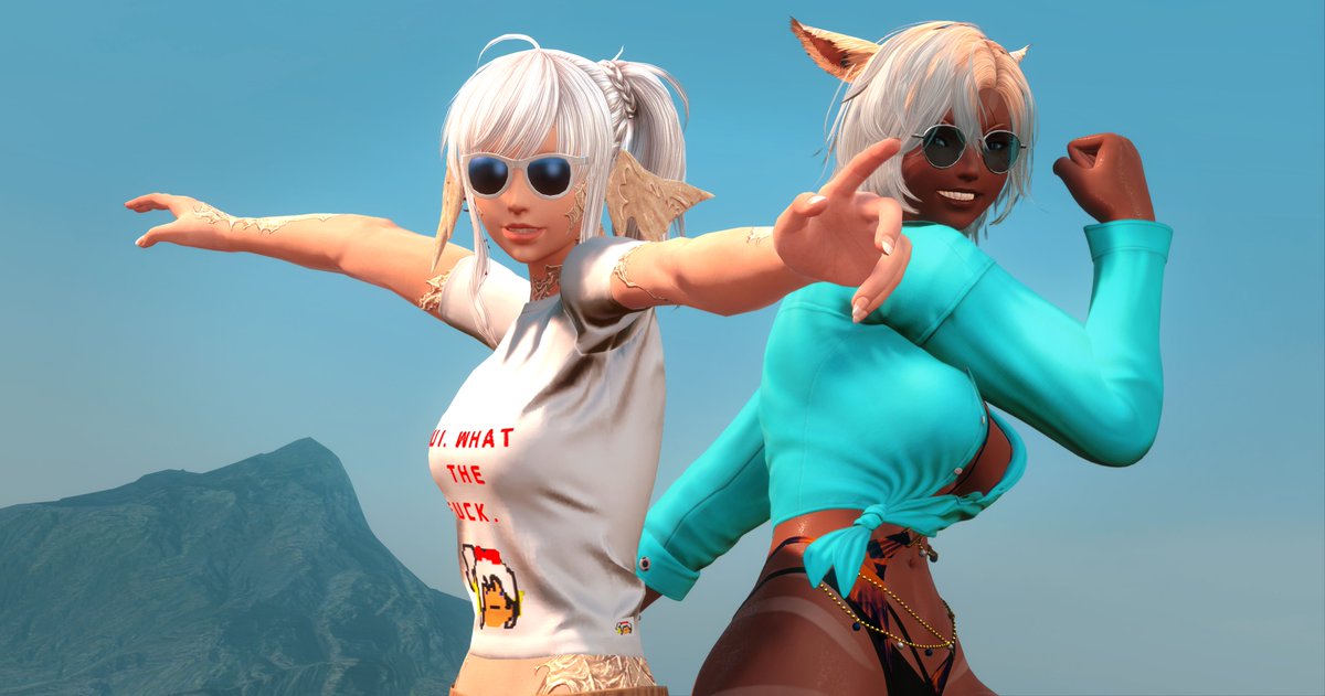 Little sillies after completing the tower again lol 

With <a href="/xiuhticat/">Jiji</a>!

#moonfirebash2025